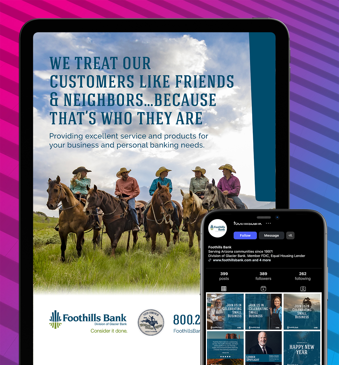 Foothills Bank brand system deliverable preview